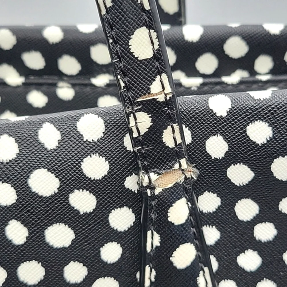 KATE SPADE Musical Dot Diaper Bag Black White - Picture 13 of 16